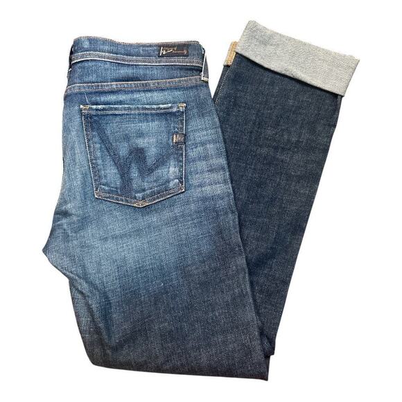 Citizen Of Humanity Med Blue Denim High Rise Straight Leg 5PK Jeans Size 32 - Picture 3 of 7